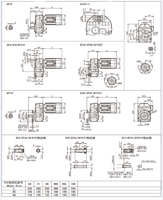 平行齒輪減速機(jī)參數(shù)